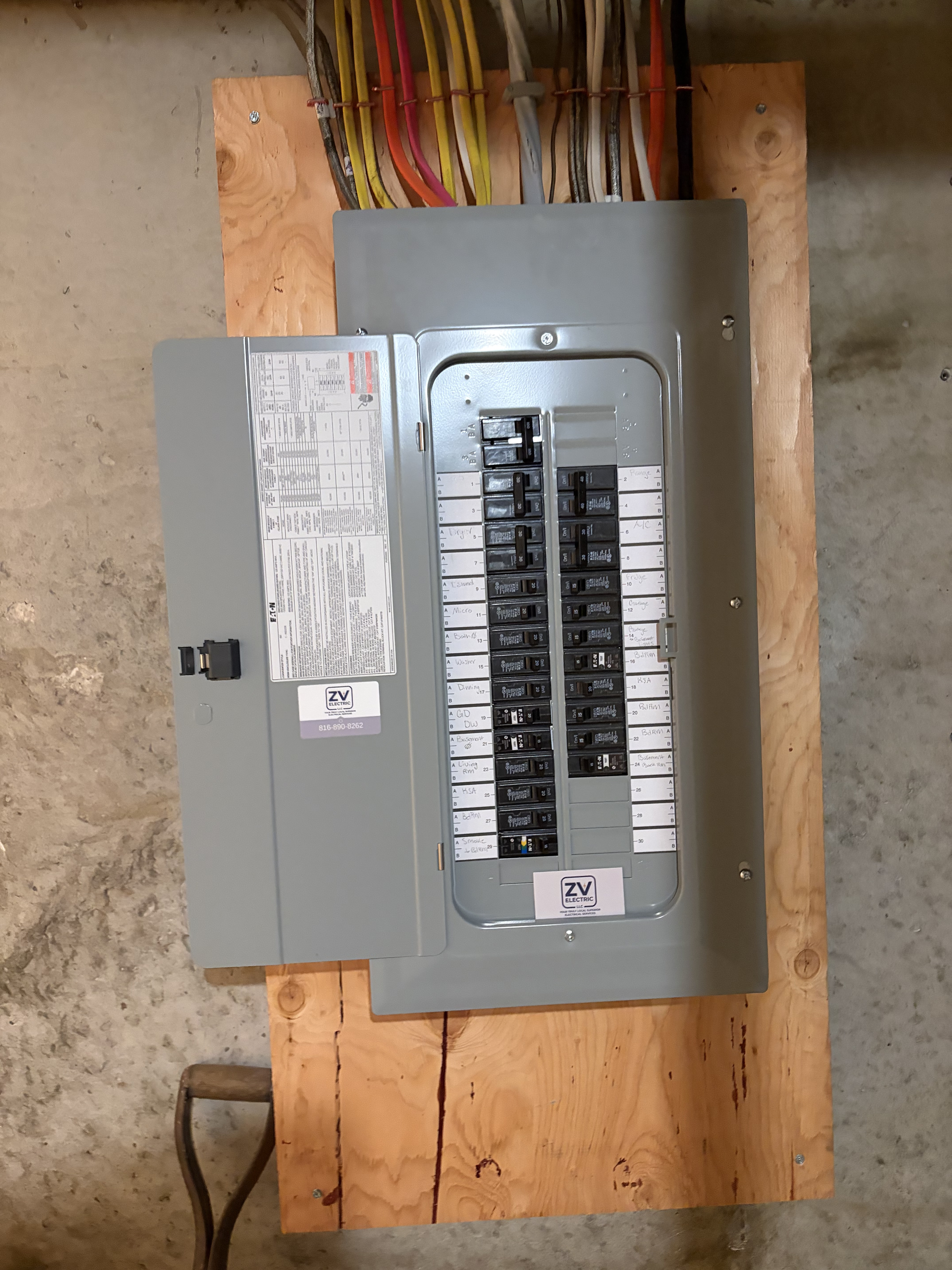 Panel replacement & house rewire — 1960s home after