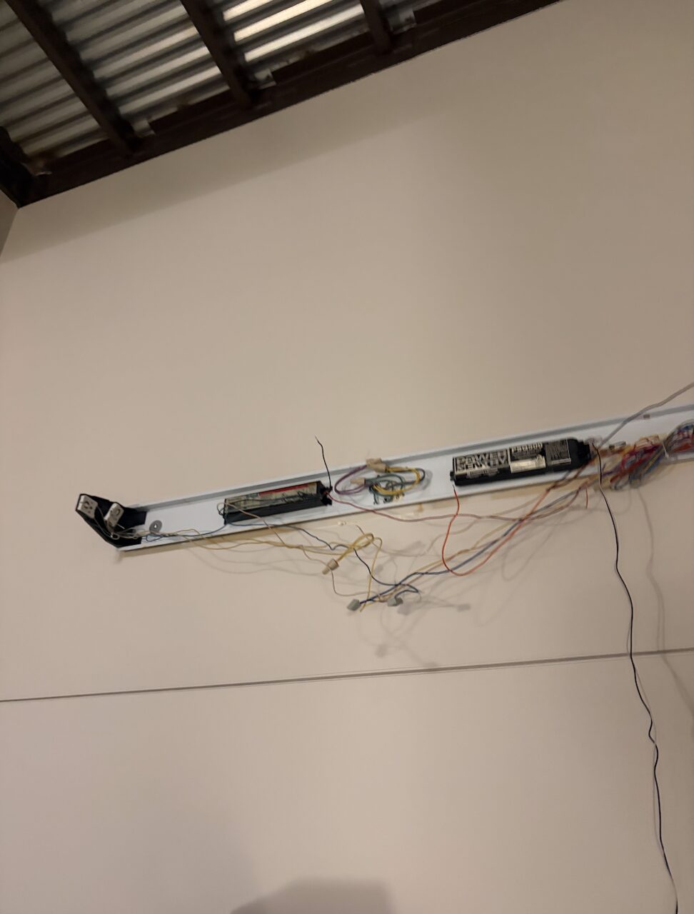 Office building lighting before