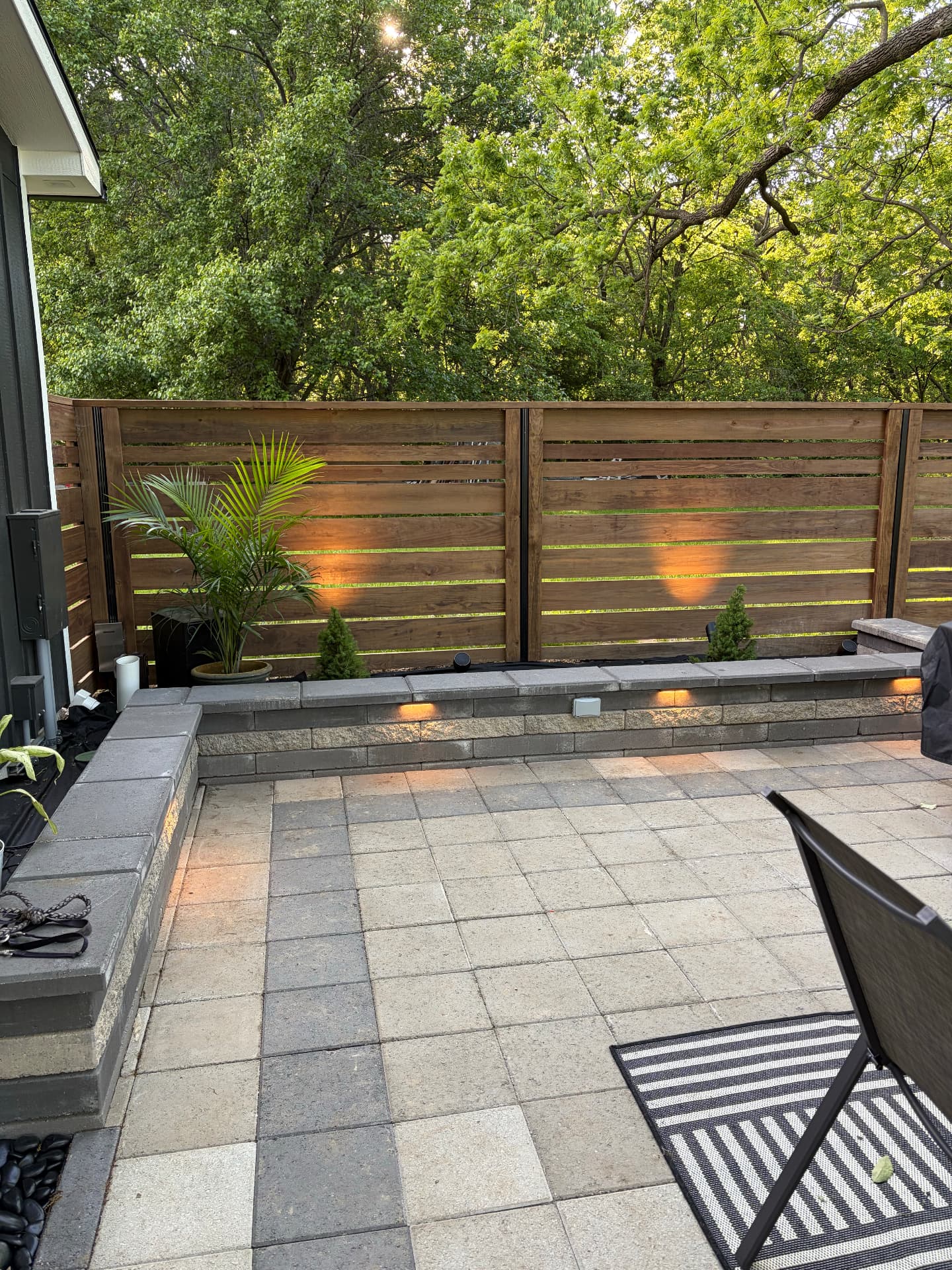 Outdoor patio hardscape LED lighting by ZV Electric